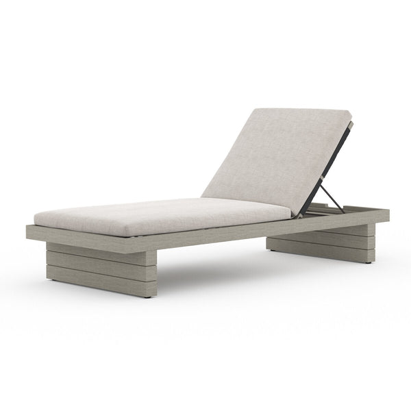 Leroy Outdoor Chaise - Weathered Grey