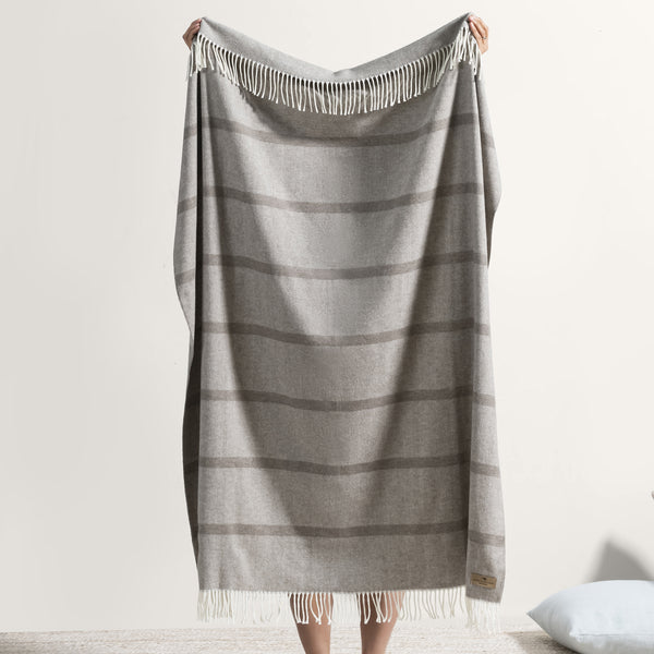 Montauk Stripe Herringbone Throw