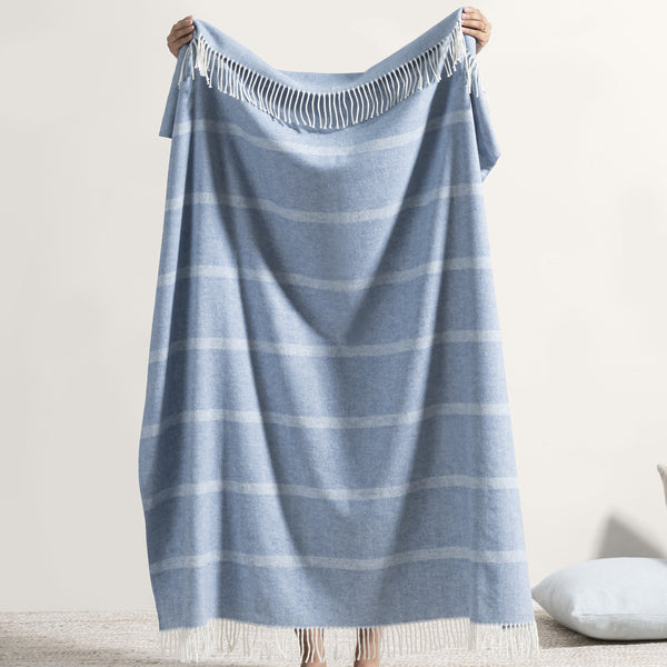 Montauk Stripe Herringbone Throw