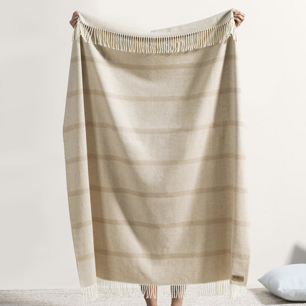 Montauk Stripe Herringbone Throw