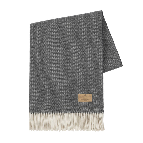 Pinstripe Cashmere Throw