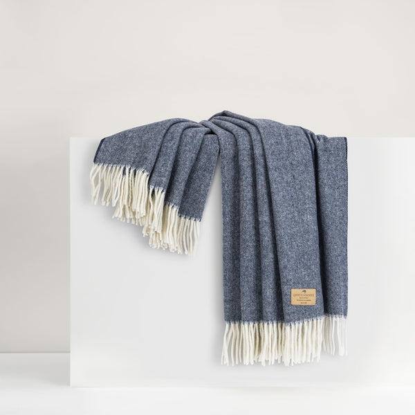 Herringbone Cashmere Throw