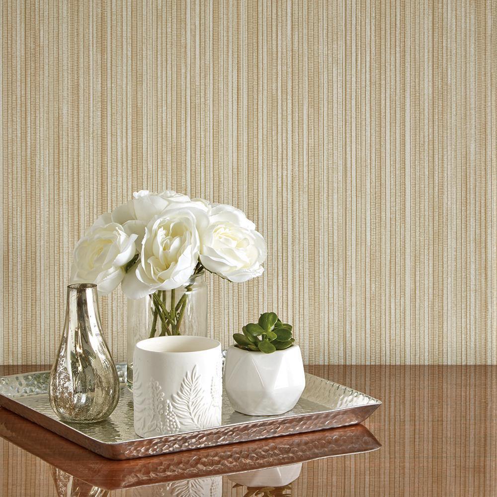 Tempaper Designs LIFESTYLE - Grasscloth Sand Peel and Stick Wallpaper