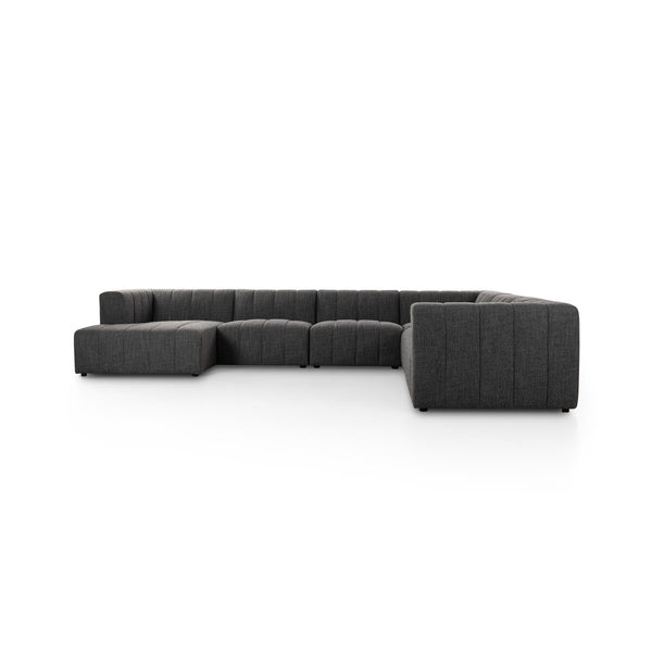 Langham Channeled 6Pc Laf Chaise Sectional