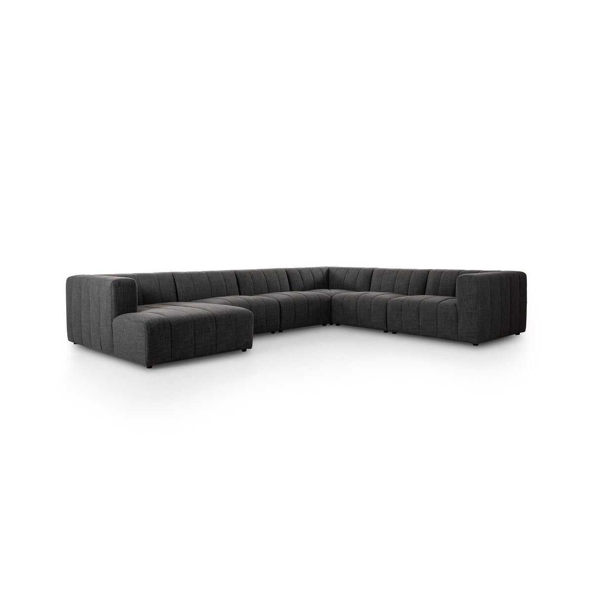 Langham Channeled 6Pc Laf Chaise Sectional