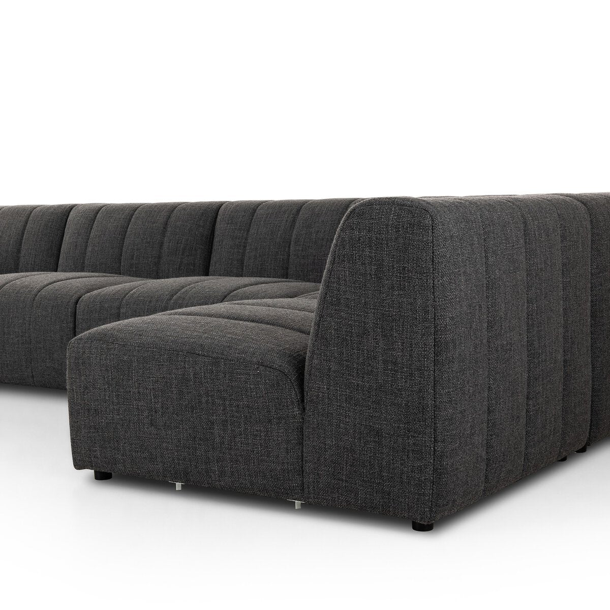 Langham Channeled 5Pc Laf Chaise Sectional