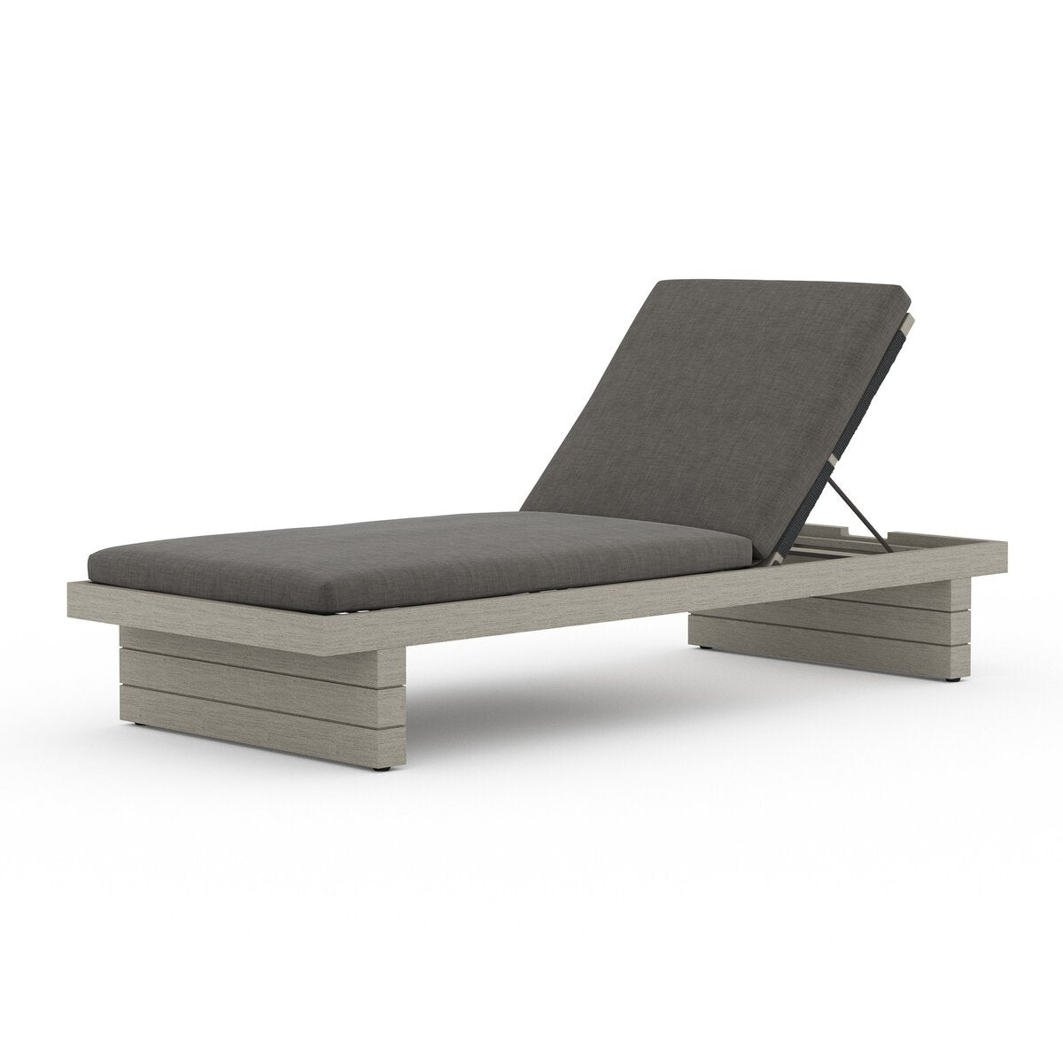 Leroy Outdoor Chaise - Weathered Grey