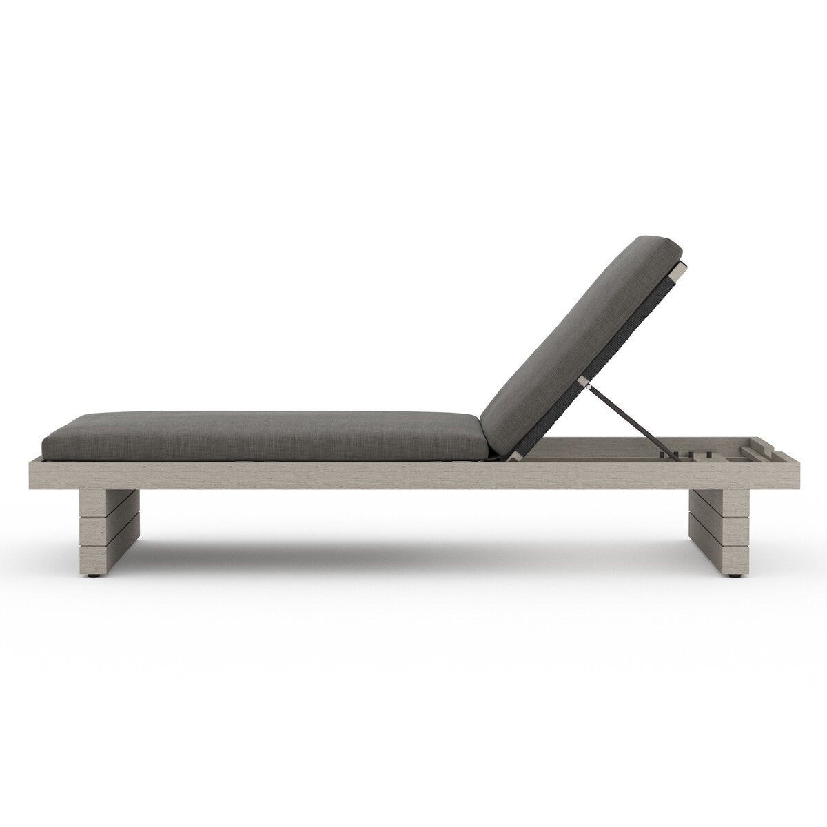 Leroy Outdoor Chaise - Weathered Grey