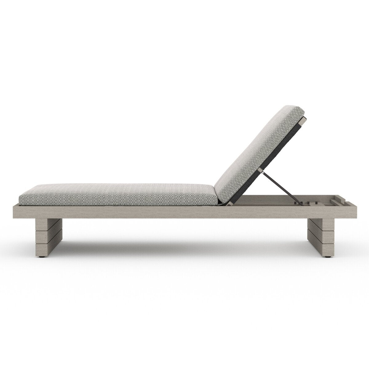 Leroy Outdoor Chaise - Weathered Grey