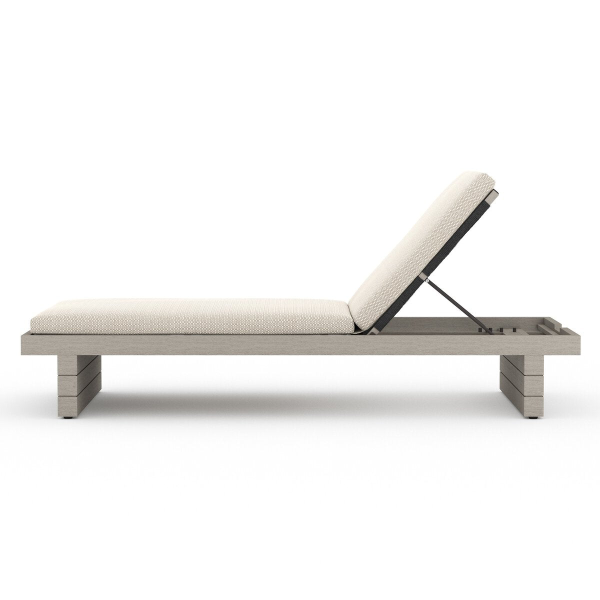 Leroy Outdoor Chaise - Weathered Grey