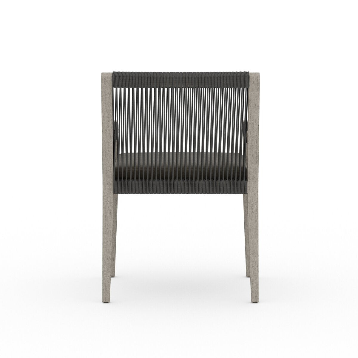 Sherwood Outdoor Dining Armchair, Weathered Grey