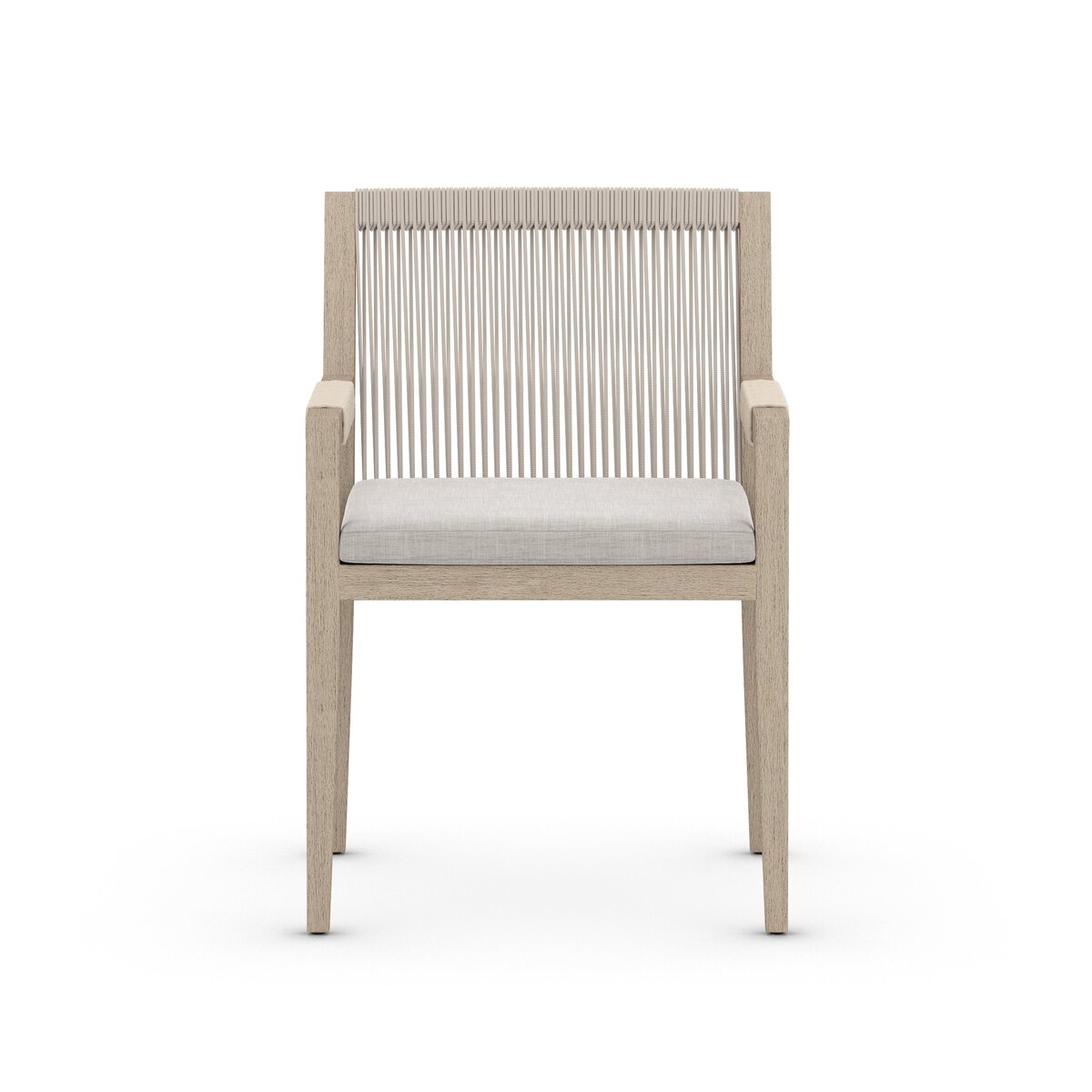 Sherwood Outdoor Dining Armchair, Washed Brown