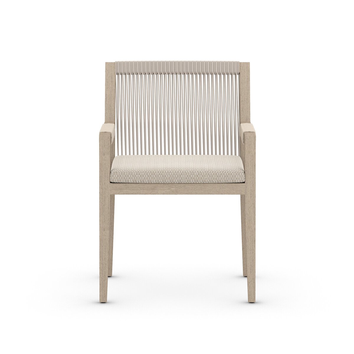 Sherwood Outdoor Dining Armchair, Washed Brown