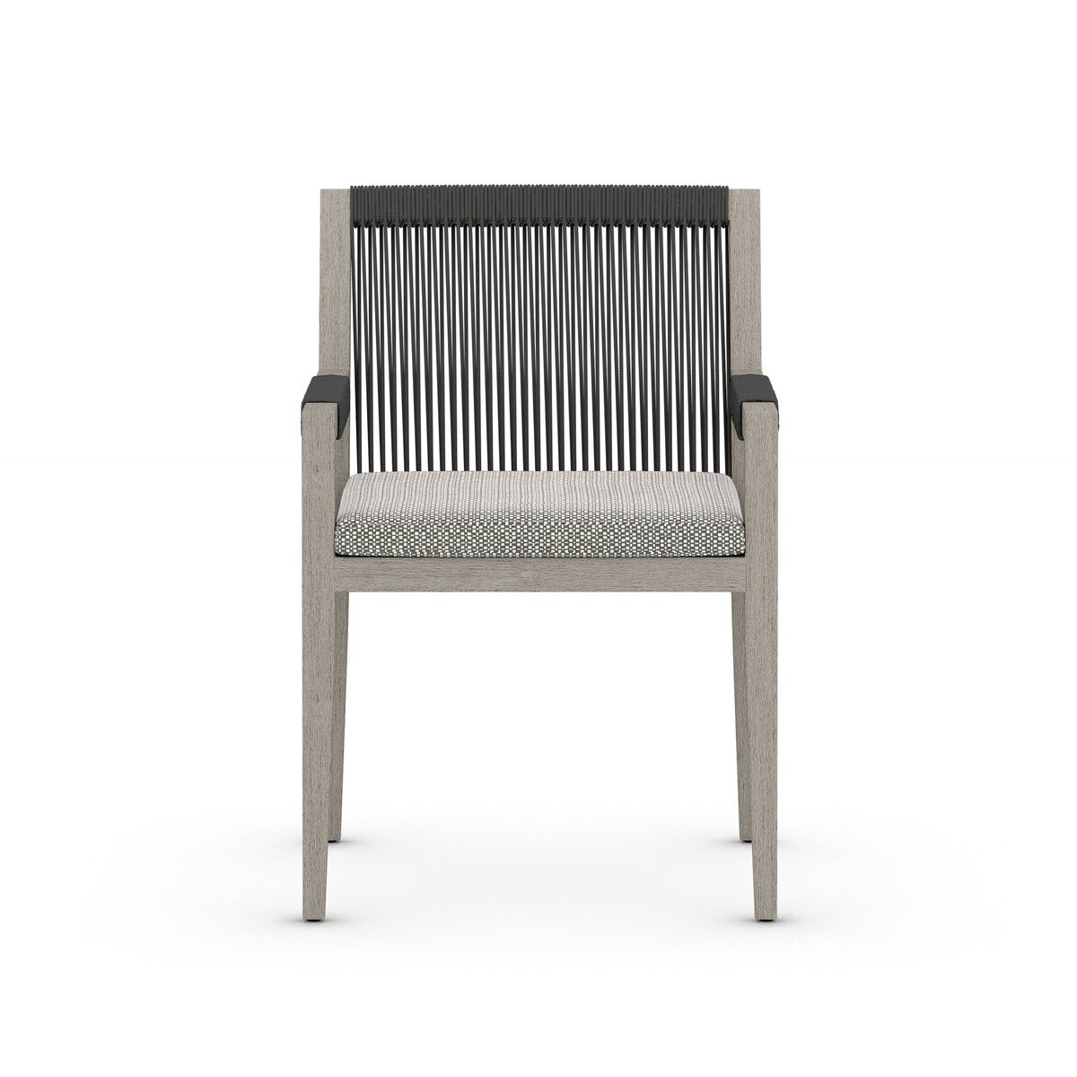 Sherwood Outdoor Dining Armchair, Weathered Grey