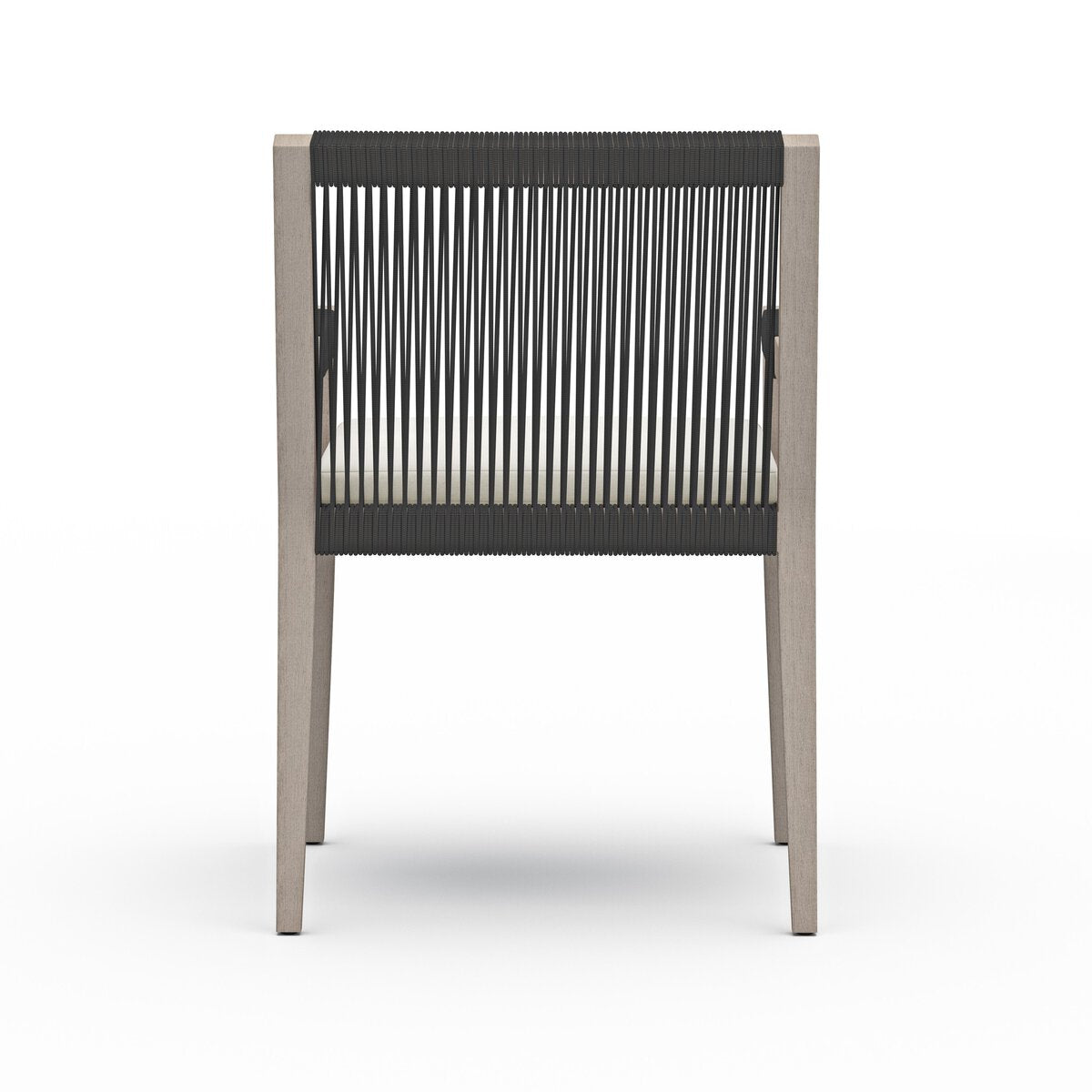 Sherwood Outdoor Dining Armchair, Weathered Grey