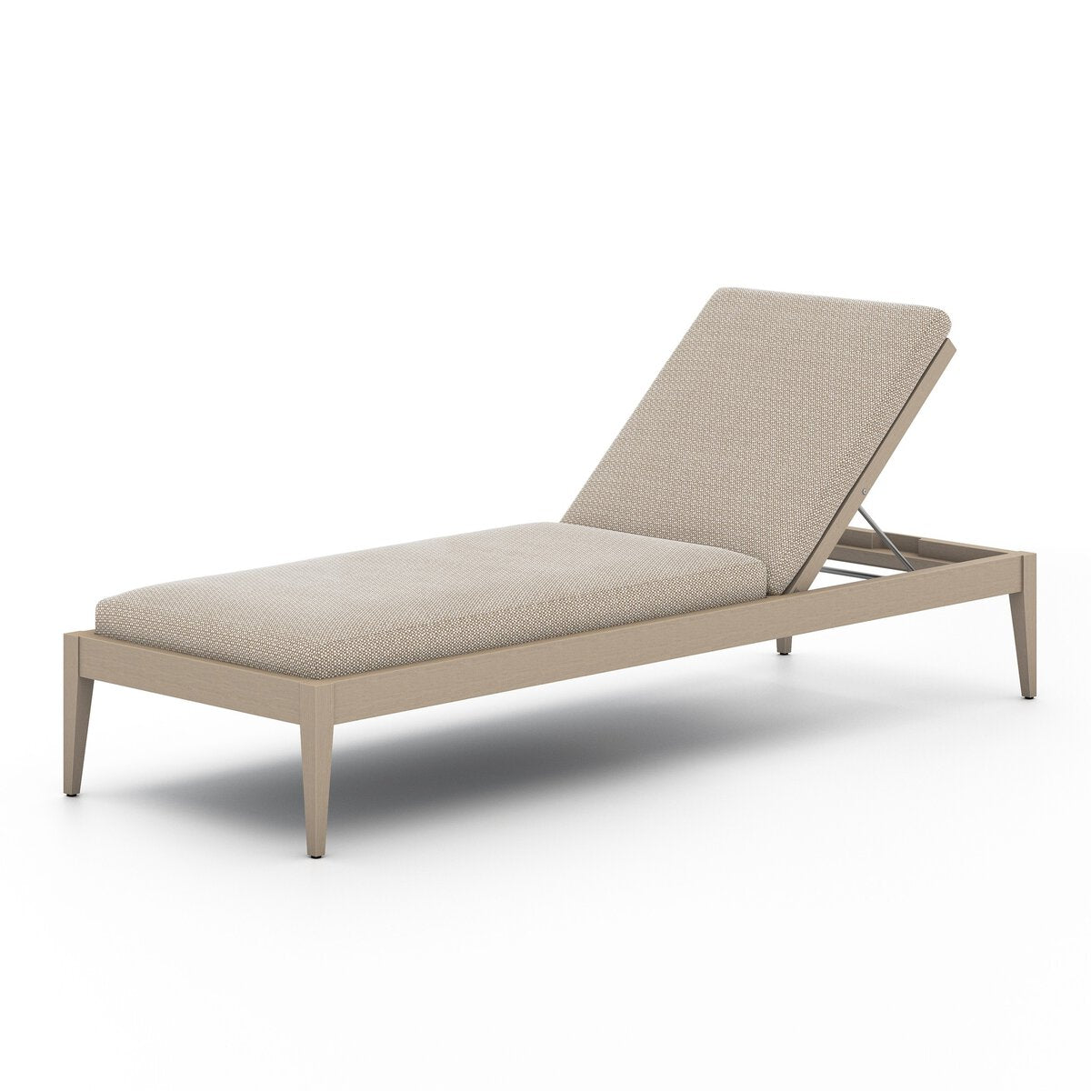 Sherwood Outdoor Chaise, Washed Brown