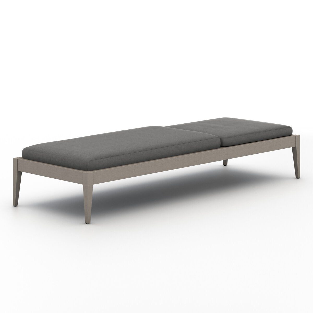 Sherwood Outdoor Chaise, Weathered Grey