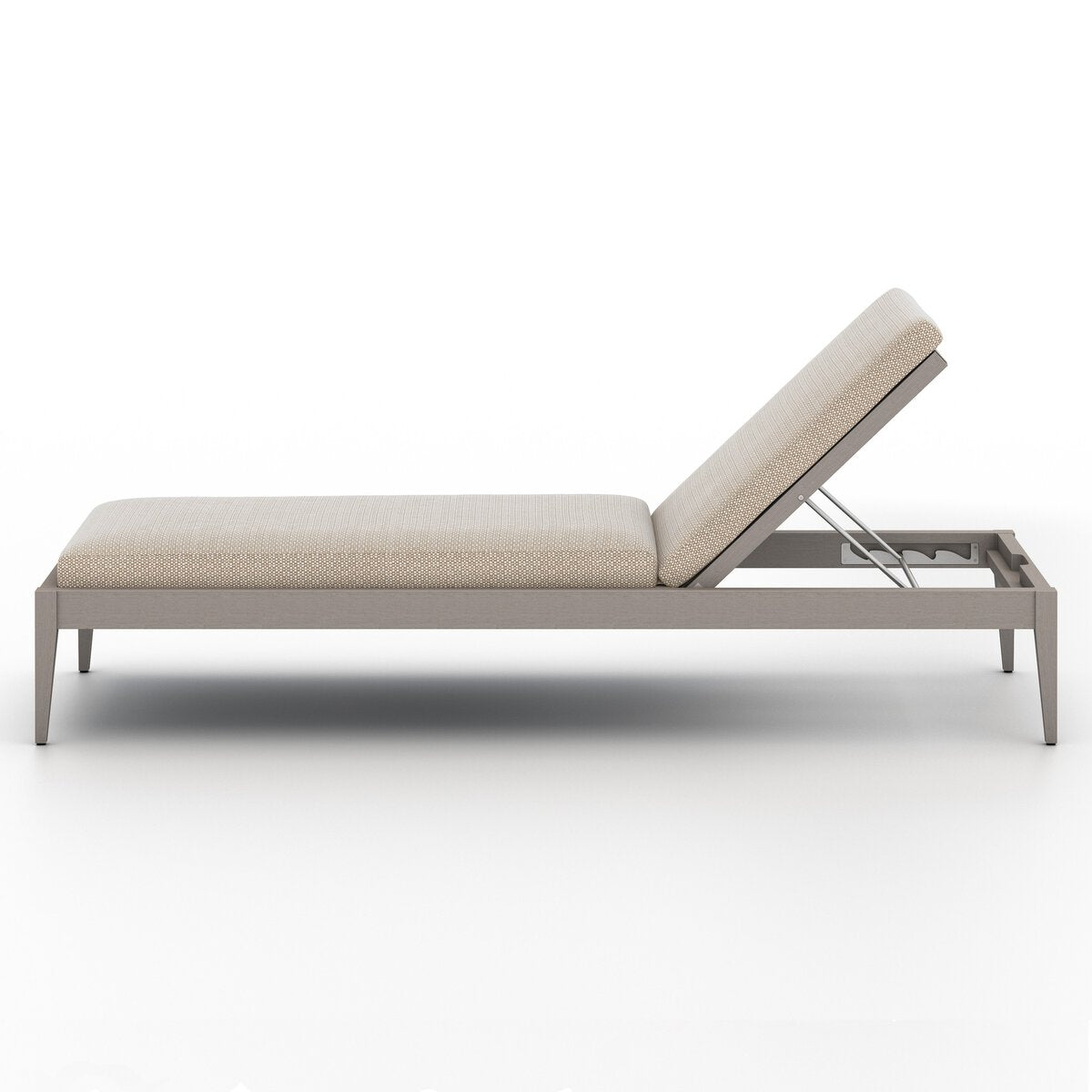 Sherwood Outdoor Chaise, Weathered Grey