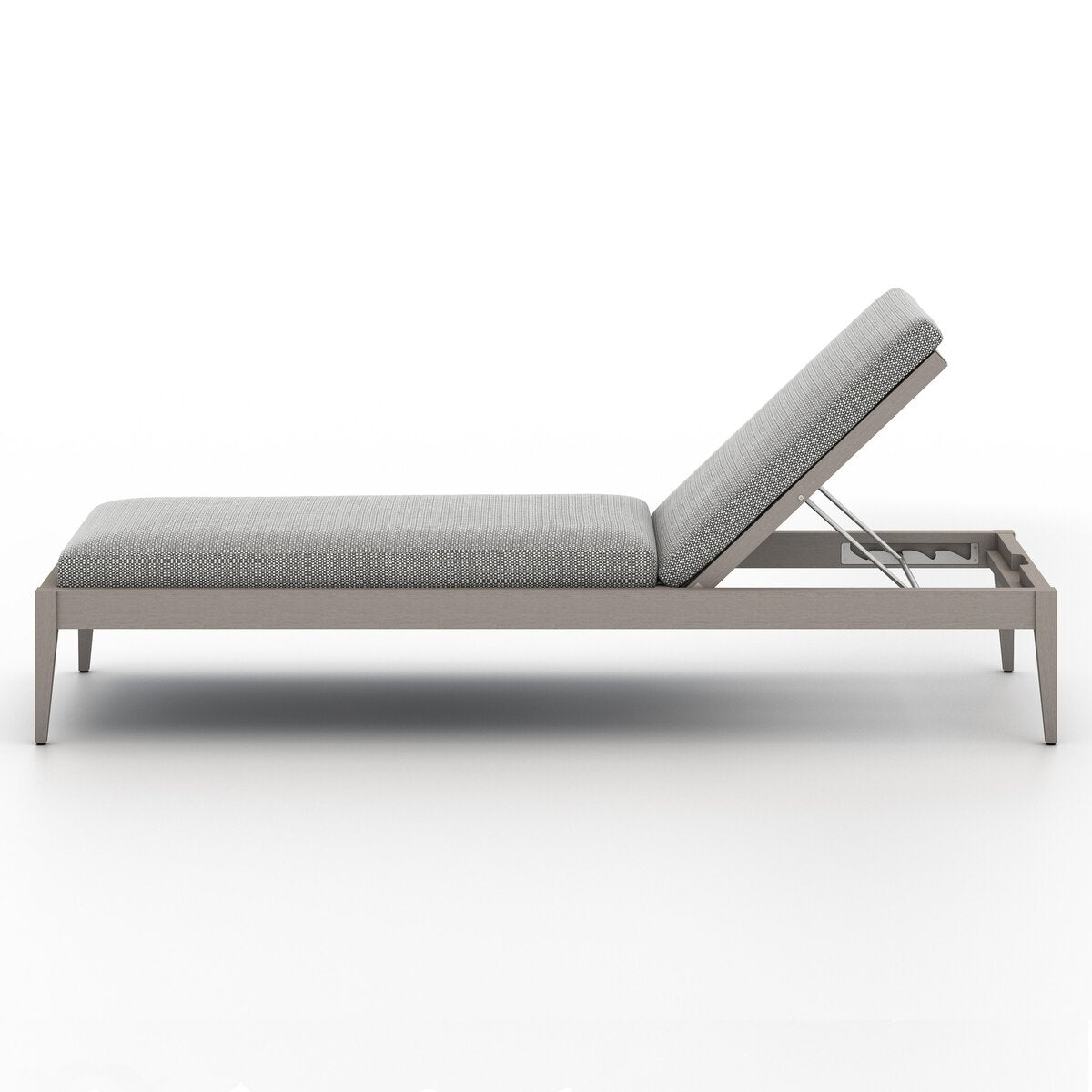 Sherwood Outdoor Chaise, Weathered Grey