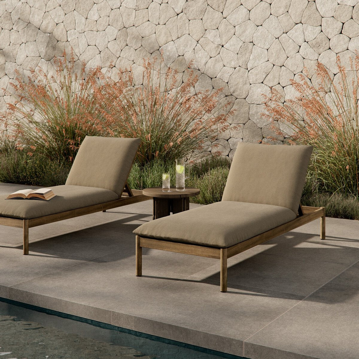 Wilson Outdoor Adjustable Chaise Lounge