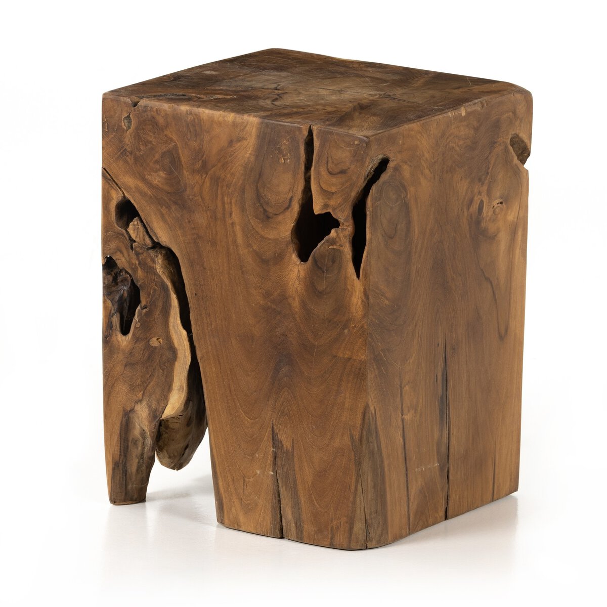 Teak Square Stool