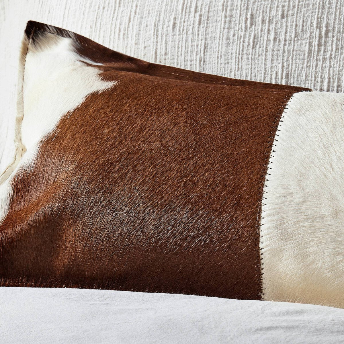 Modern Cowhide Lumbar Pillow