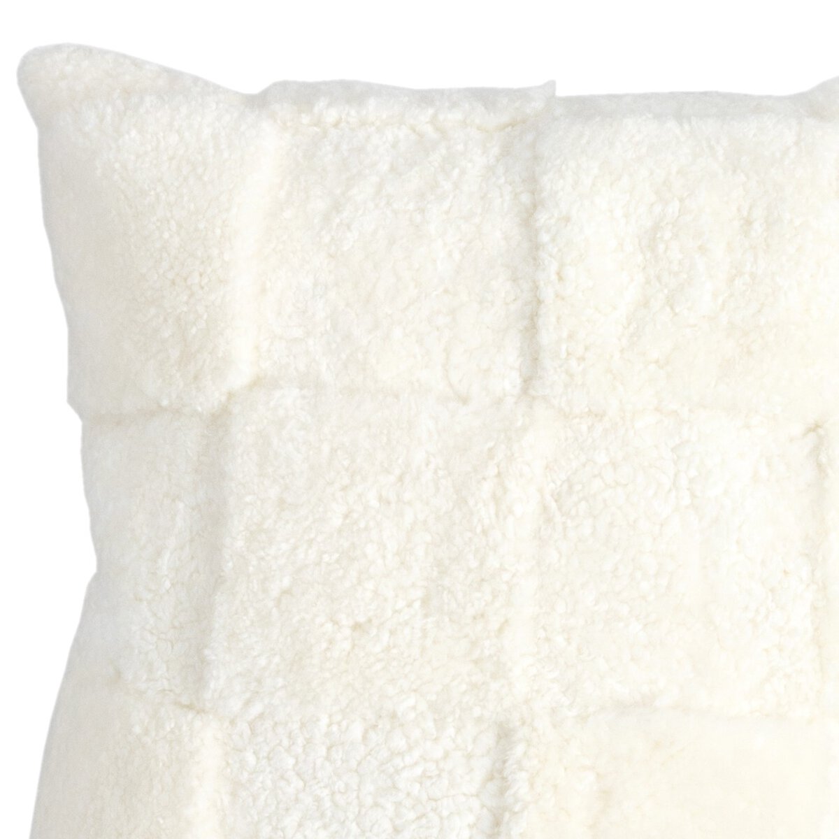 Patchwork Shearling Pillow