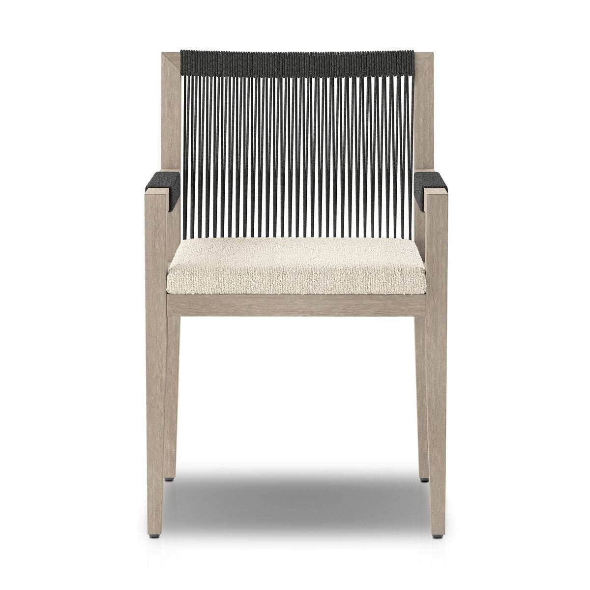 Sherwood Outdoor Dining Armchair, Weathered Grey