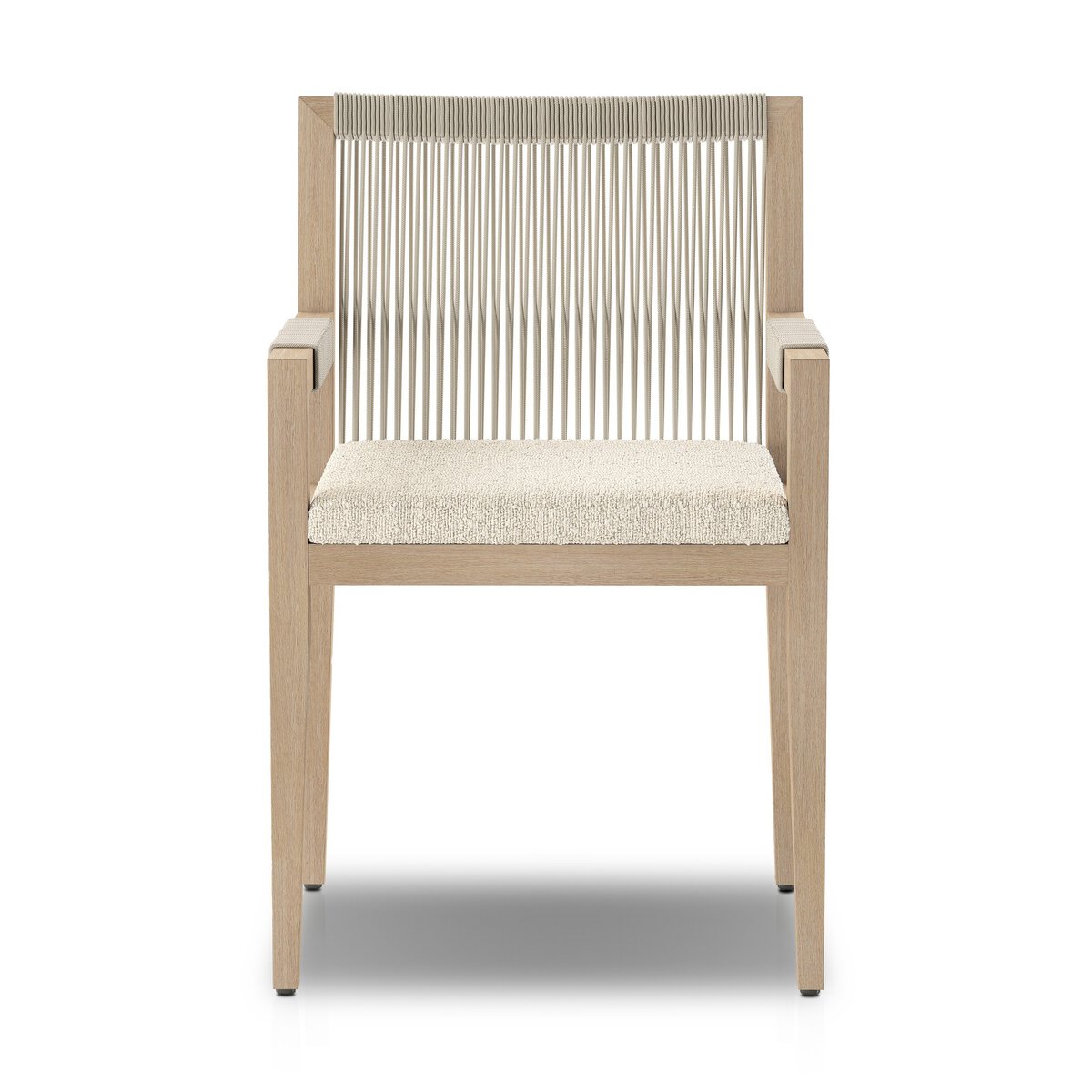 Sherwood Outdoor Dining Armchair, Washed Brown