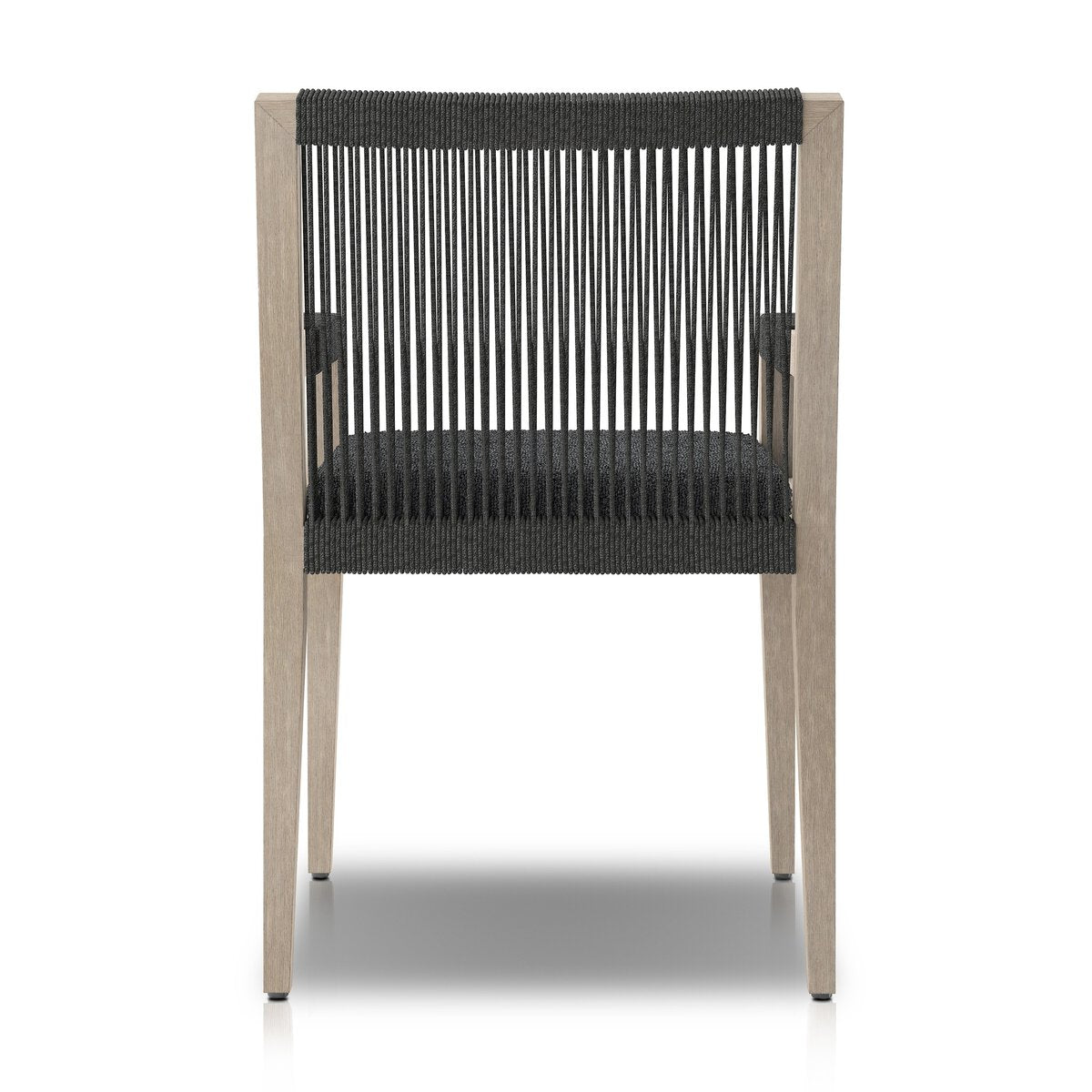 Sherwood Outdoor Dining Armchair, Weathered Grey