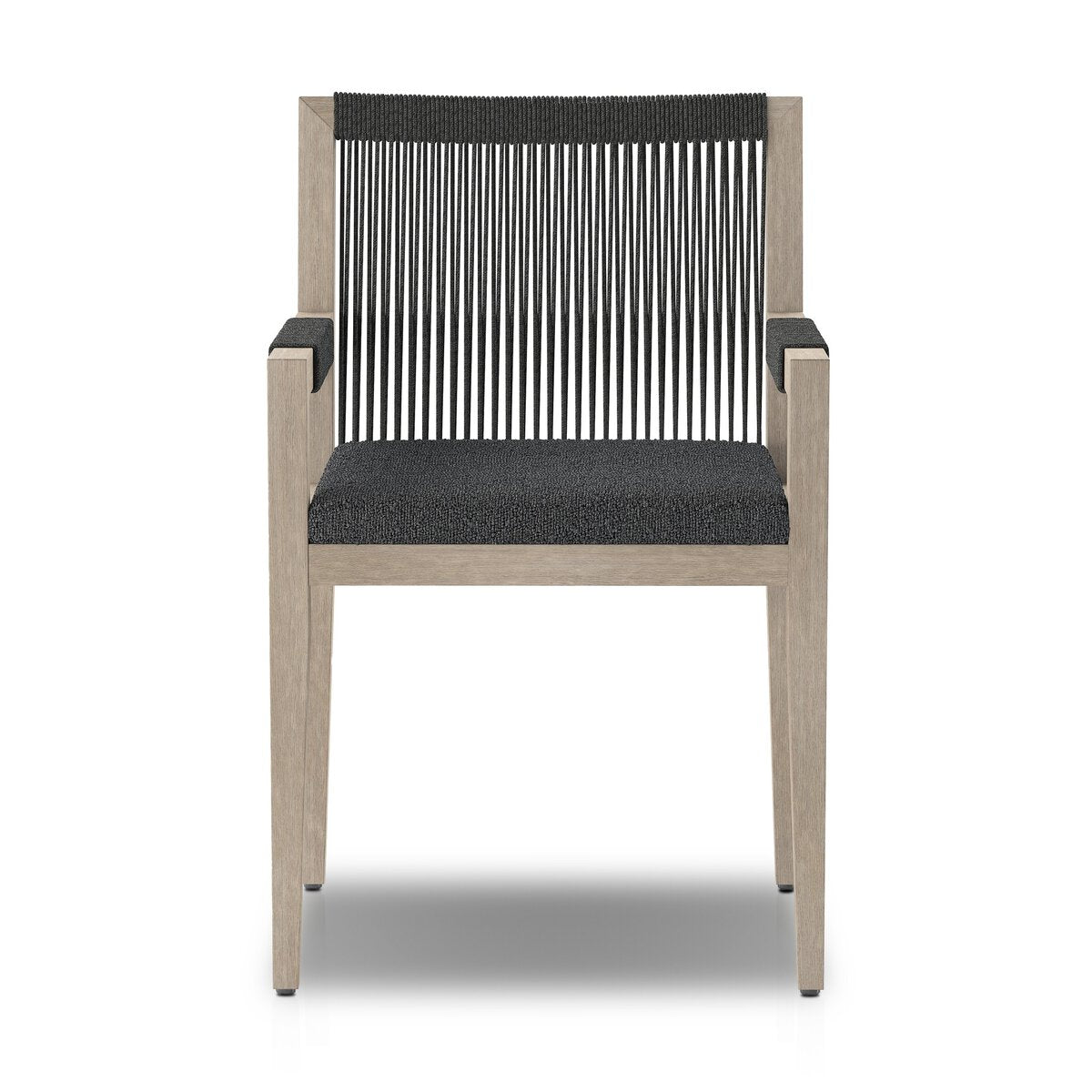 Sherwood Outdoor Dining Armchair, Weathered Grey