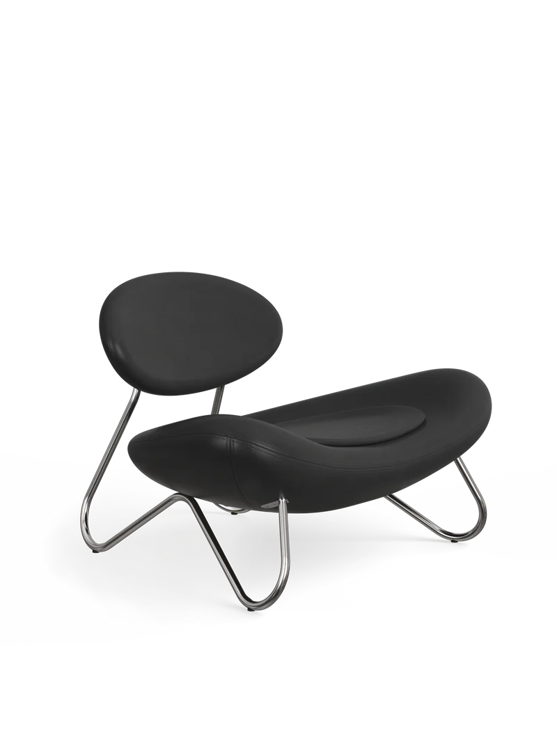 Meadow Lounge Chair - Black Leather