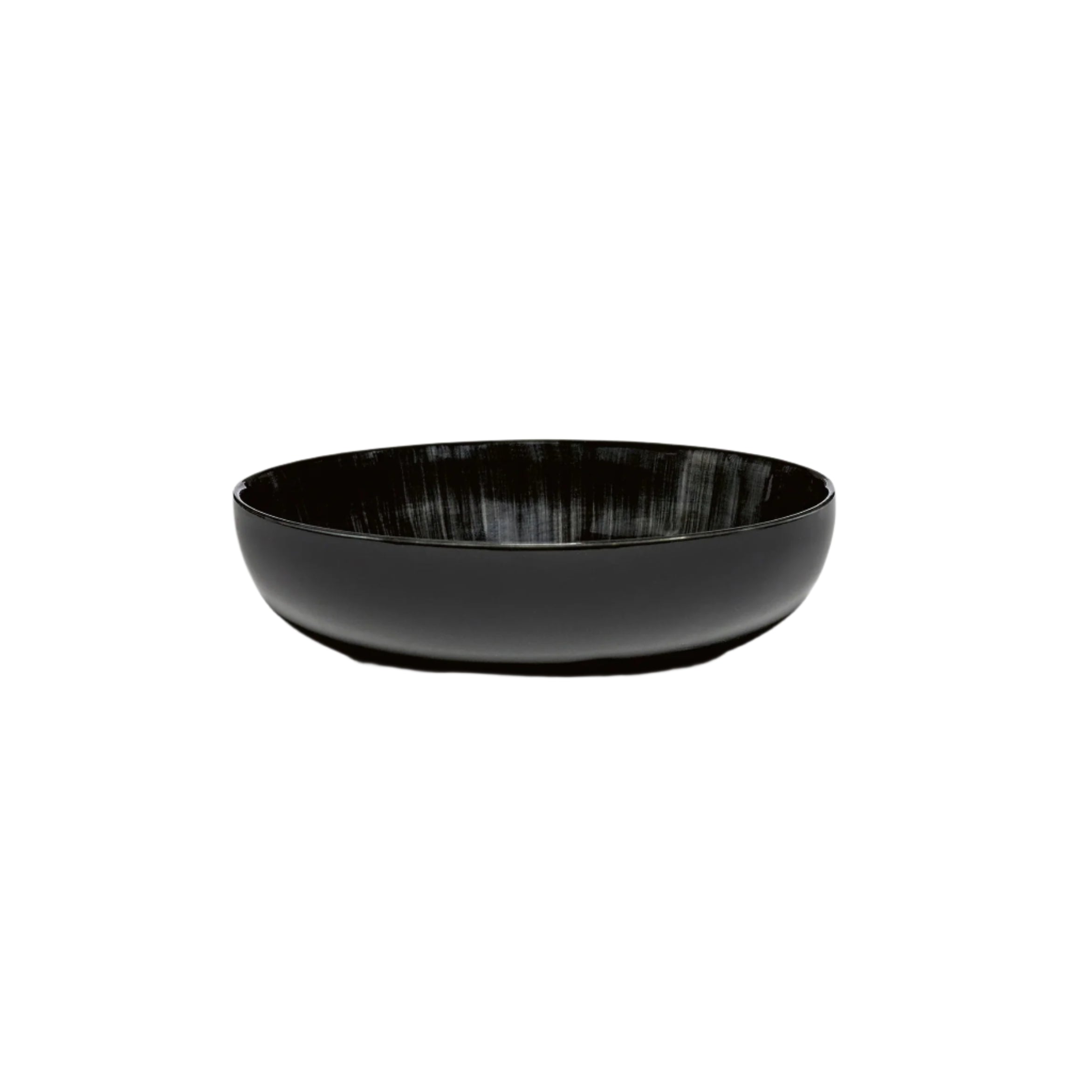 Dé White & Black Pasta Bowl<br><small><span style="font-variant: small-caps;">quickship</span></small>