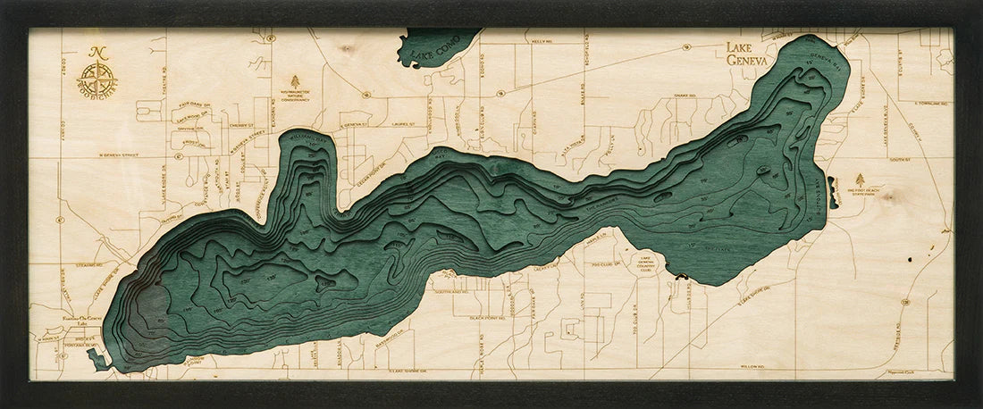 Lake Geneva Wood Chart