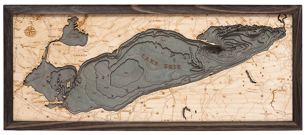 Lake Erie Wood Chart