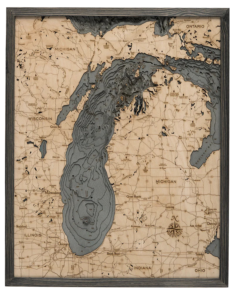 Lake Michigan Wood Chart