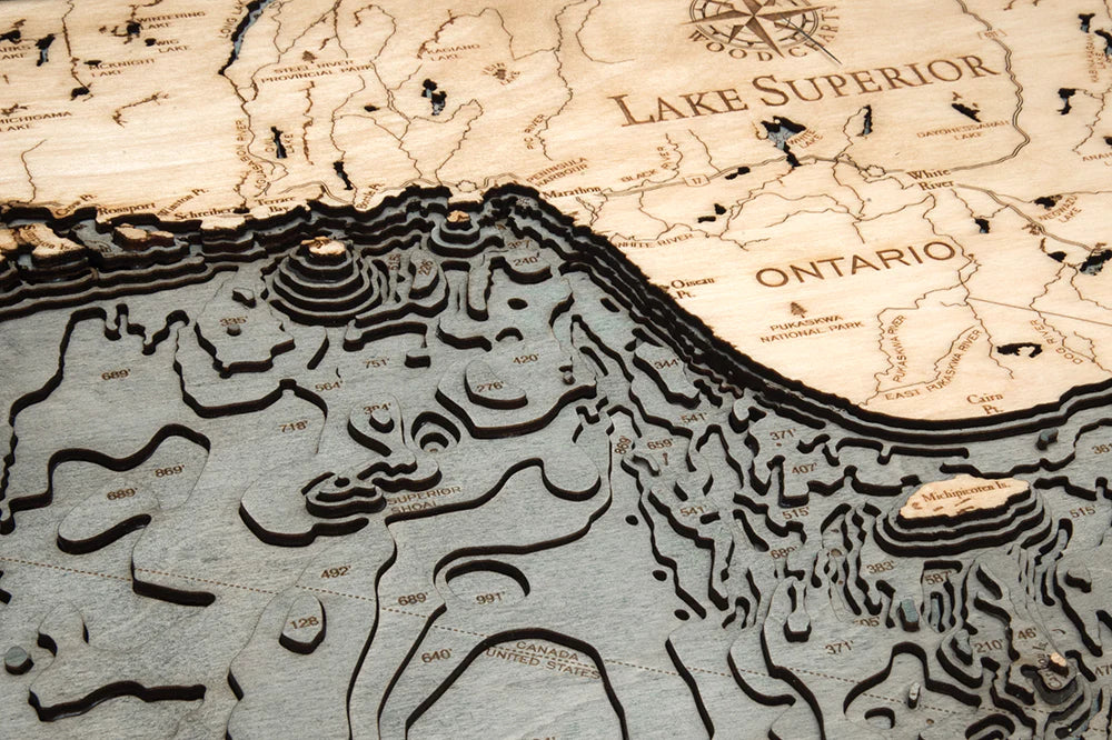 Lake Superior Wood Chart