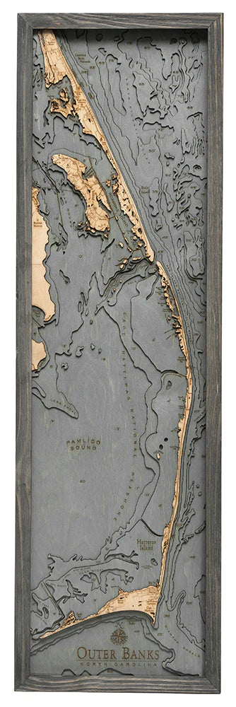 Outer Banks Wood Chart