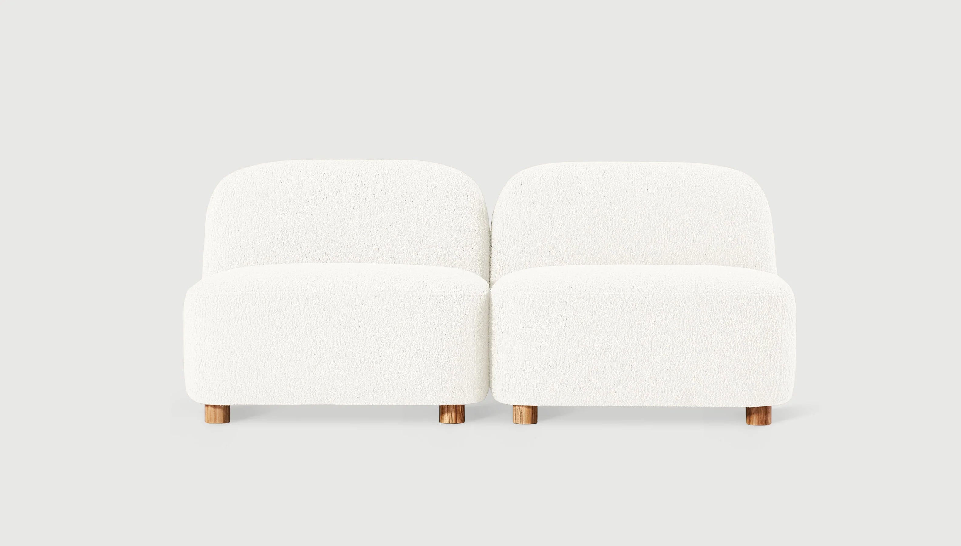 Circuit Modular 2-Piece Armless Sofa