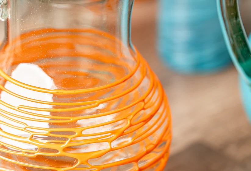 Handblown Glass Pitcher