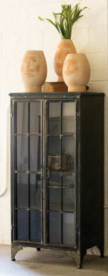 Iron and Glass Apothecary Cabinet