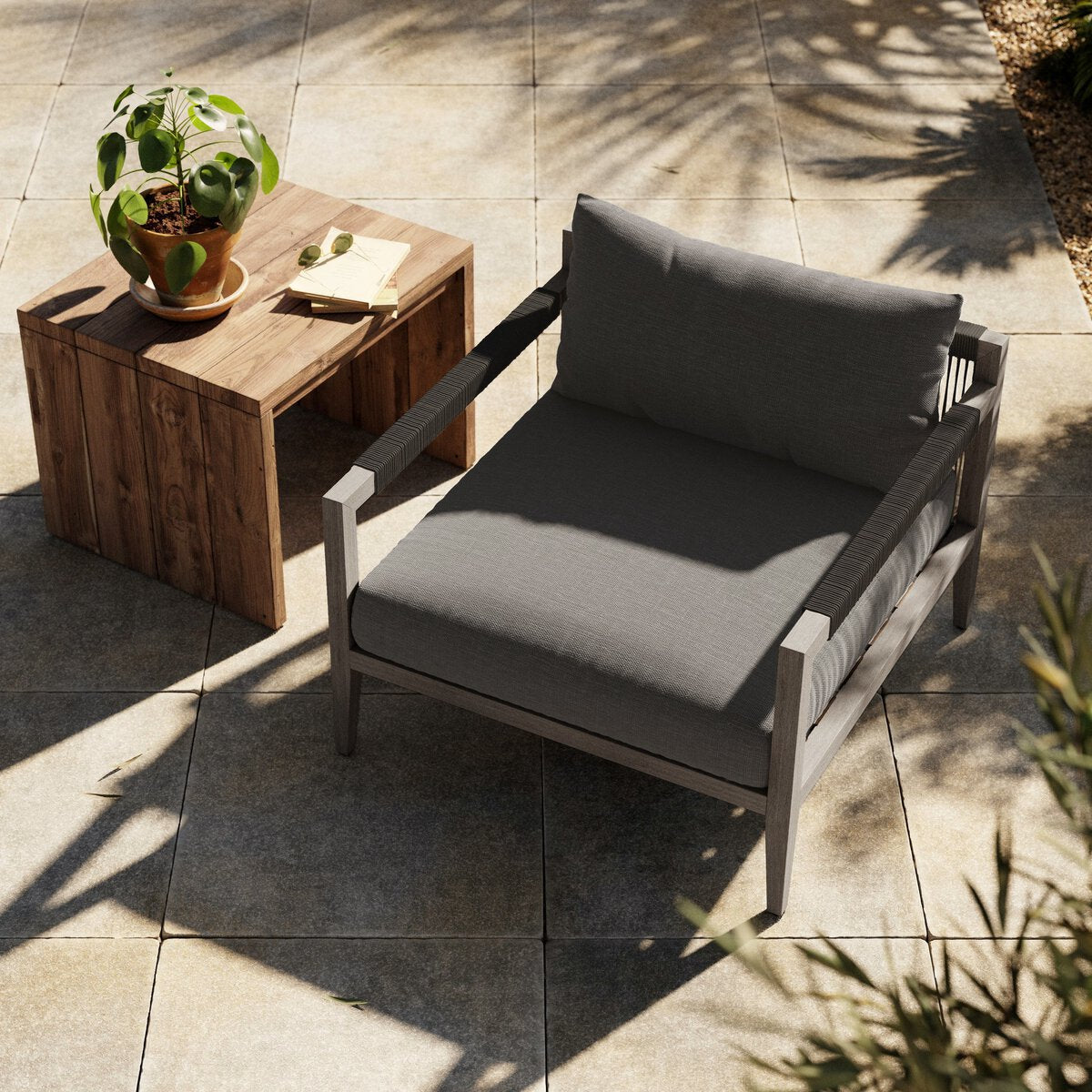 Sherwood Outdoor Chair, Weathered Grey