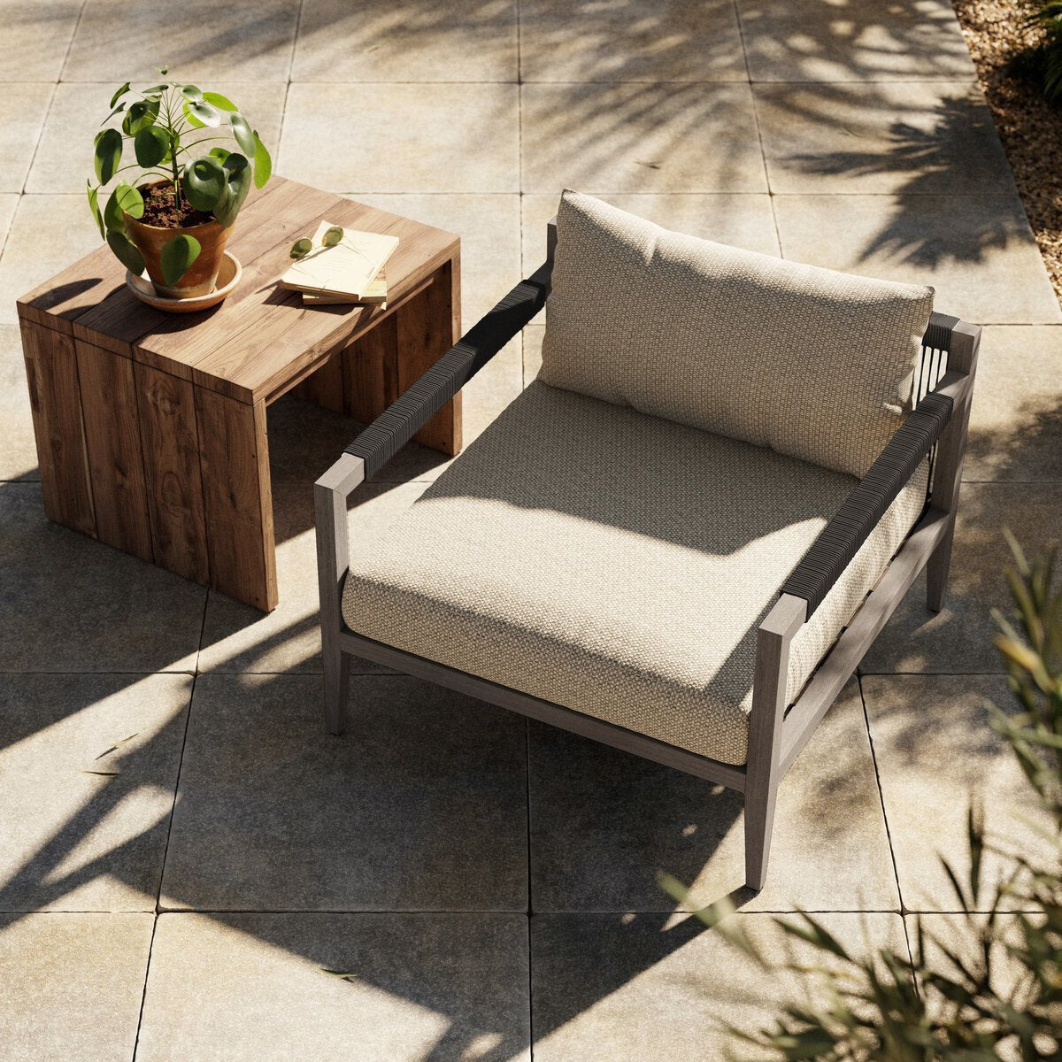 Sherwood Outdoor Chair, Weathered Grey