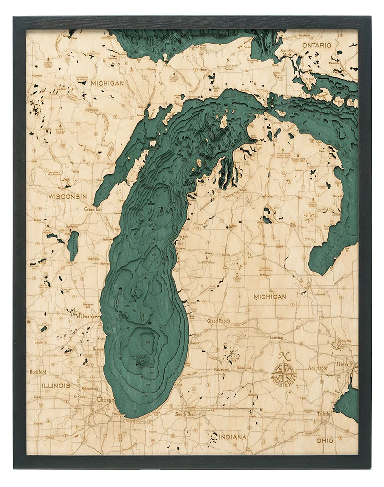 Lake Michigan Wood Chart