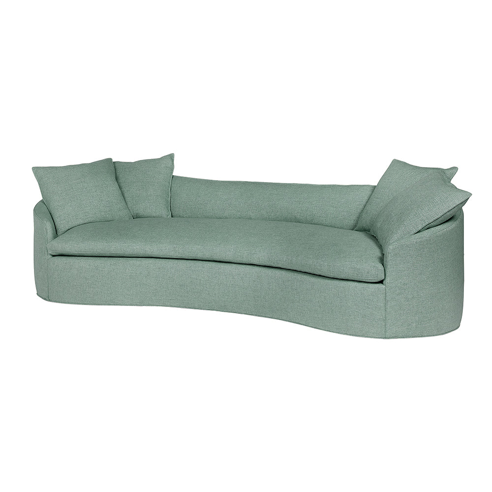 Grace Custom Curved Sofa Maker & Moss