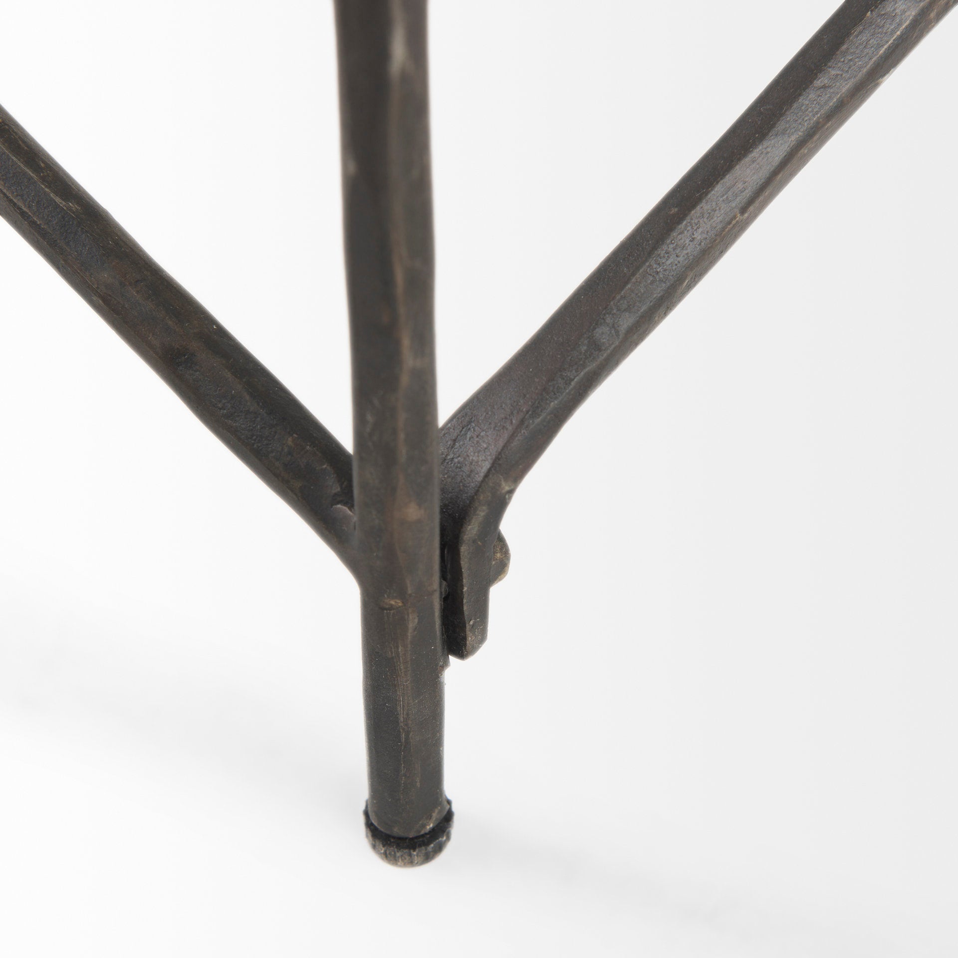 Lorlei White Marble Top W/ X-Shaped Gray Iron Base Coffee Table