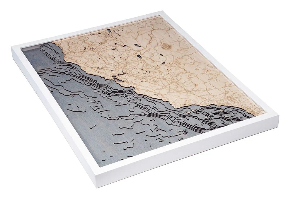 California Coast Wood Chart