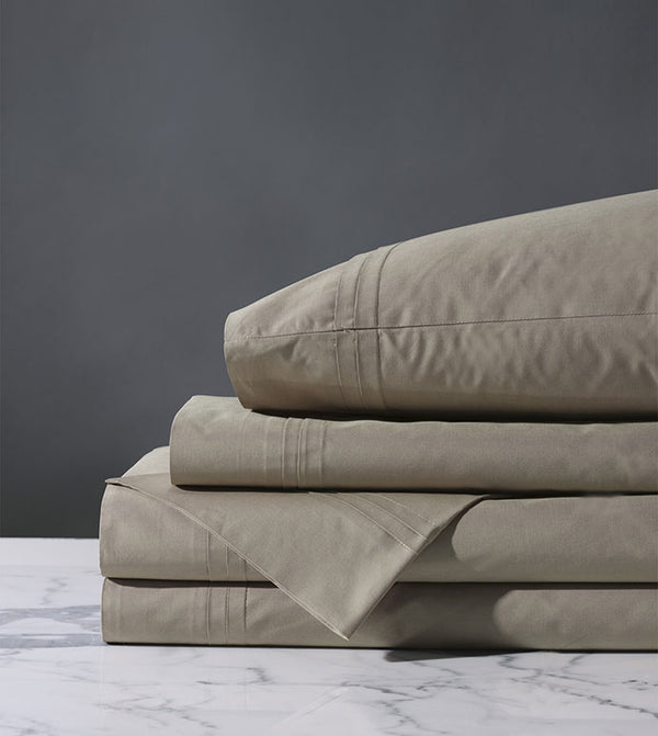 Vail Percale Sheet Set in Fawn