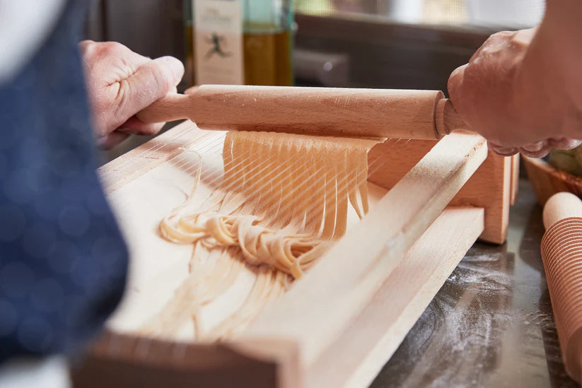 Italian Pasta Chitarra with Rolling Pin - Large