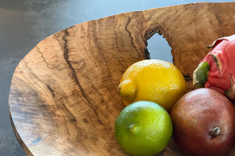 Olivewood Root Fruit Bowl